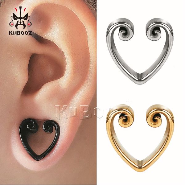 kubooz stainless steel heart notch ear plugs tunnels earring piercing gauges body jewelry stretchers expanders wholesale silver black gold 8
kubooz stainless steel heart notch ear plugs tunnels earring piercing gauges body jewelry stretchers expanders wholesale silver black gold 8