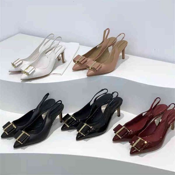 sandals spring summer inside outside leather pointed thin heel buckle bow high heels sals women's real sole, Black
sandals spring summer inside outside leather pointed thin heel buckle bow high heels sals women's real sole, Black