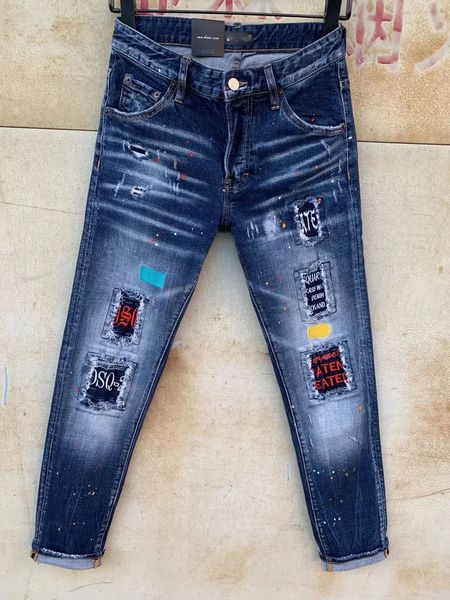 dsqsury dsq jeans mens luxury designer jeans skinny ripped cool guy causal hole denim fashion brand fit jeans men washed pants 7820, Blue
dsqsury dsq jeans mens luxury designer jeans skinny ripped cool guy causal hole denim fashion brand fit jeans men washed pants 7820, Blue
