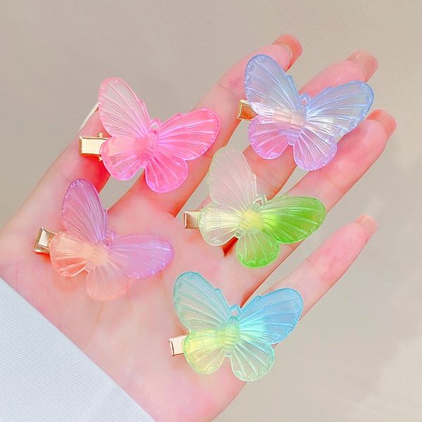 2pcs/set women girl cute colorful butterfly shape hairpins sweet acrylic hair clips barrettes headband fashion hair accessories, Slivery;white
2pcs/set women girl cute colorful butterfly shape hairpins sweet acrylic hair clips barrettes headband fashion hair accessories, Slivery;white