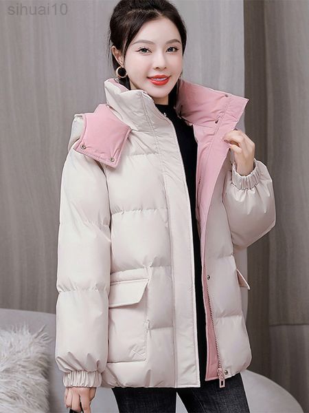 2022 new winter women parkas jackets casual thicken warm hooded pattern coat female winter outwear loose jacket parkas l220730, Black
2022 new winter women parkas jackets casual thicken warm hooded pattern coat female winter outwear loose jacket parkas l220730, Black