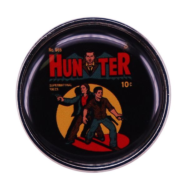 two brothers hunters vintage pin fighting evil supernatural beings button brooch, Blue
two brothers hunters vintage pin fighting evil supernatural beings button brooch, Blue