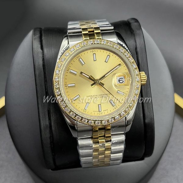 watchsc - 41mm 36mm movement automatic watch mechanical mens womens bezel stainless steel diamond lady waterproof luminous fashion 31mm 28mm, Slivery;brown
watchsc - 41mm 36mm movement automatic watch mechanical mens womens bezel stainless steel diamond lady waterproof luminous fashion 31mm 28mm, Slivery;brown