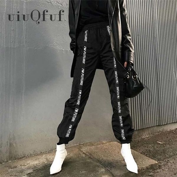 casual black women sweatpants elastic waist cargo pants for women pantalones mujer loose streetwear harem pants trousers 201012, Black;white
casual black women sweatpants elastic waist cargo pants for women pantalones mujer loose streetwear harem pants trousers 201012, Black;white