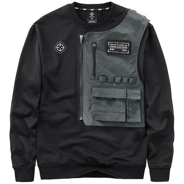 mens fashion techwear hoodies hi street mechanical tactical pullover sweatshirts personality cargo 220809, Black
mens fashion techwear hoodies hi street mechanical tactical pullover sweatshirts personality cargo 220809, Black