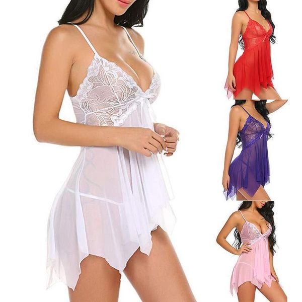 women's sleepwear mesh semi-perspective lace edge sling nightdress v-neck sleeveless pajamas homewear, Black;red
women's sleepwear mesh semi-perspective lace edge sling nightdress v-neck sleeveless pajamas homewear, Black;red