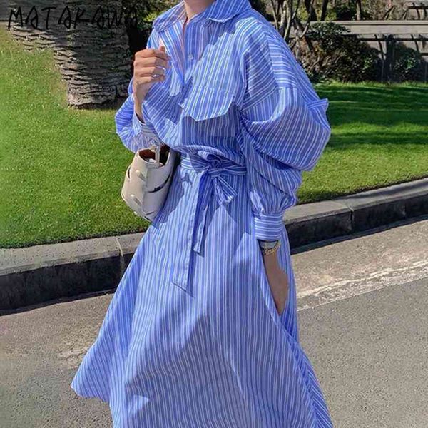 shirtstyle striped dress women elegant lapel singlebreasted laceup waist robe korean chic longsleeved vestidos 210506, Black;gray
shirtstyle striped dress women elegant lapel singlebreasted laceup waist robe korean chic longsleeved vestidos 210506, Black;gray