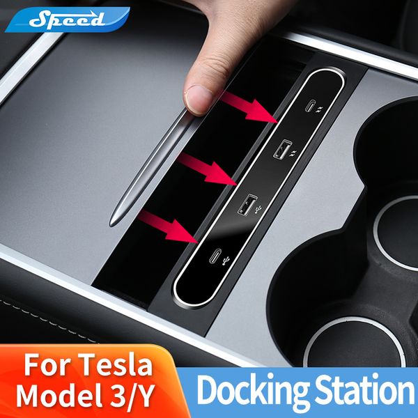 docking station 27w quick charger usb intelligent shunt hub for tesla 2021-2022 model 3 model y interior decoration accessories
docking station 27w quick charger usb intelligent shunt hub for tesla 2021-2022 model 3 model y interior decoration accessories