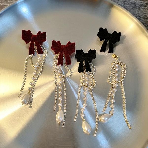dangle & chandelier korean elegant resin bowknot drop earrings for women fashion pearl rhinestone tassel boucle d'oreille party jewelry, Silver
dangle & chandelier korean elegant resin bowknot drop earrings for women fashion pearl rhinestone tassel boucle d'oreille party jewelry, Silver