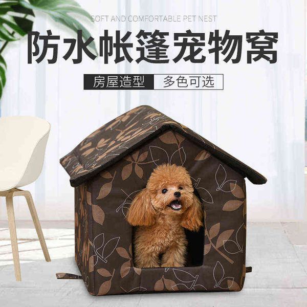 waterproof pet nt semi closed house cat te can be disassembled and washed warm dog in wier