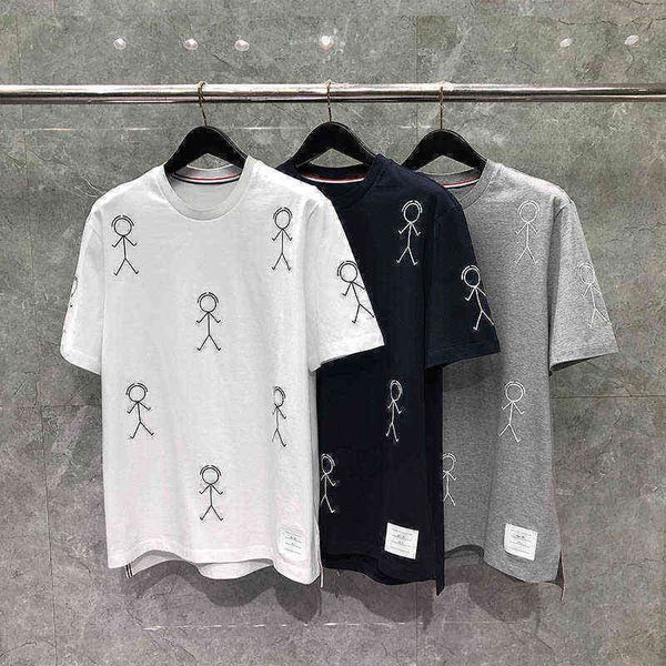 tb thom t-shirt high street pure cotton matchstick person printing oversize original standard short sleeve t shirt for men, White;black
tb thom t-shirt high street pure cotton matchstick person printing oversize original standard short sleeve t shirt for men, White;black