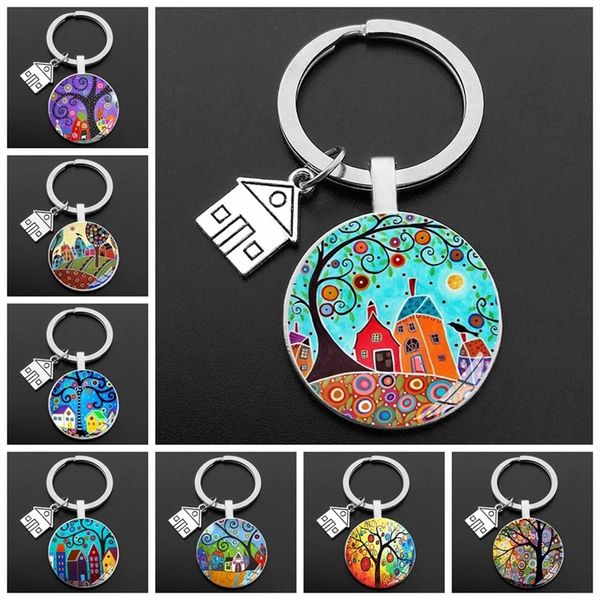 key to the house kechain beautiful house under the starry sky key ring personality jewelry gift key holder for home 220622, Silver
key to the house kechain beautiful house under the starry sky key ring personality jewelry gift key holder for home 220622, Silver