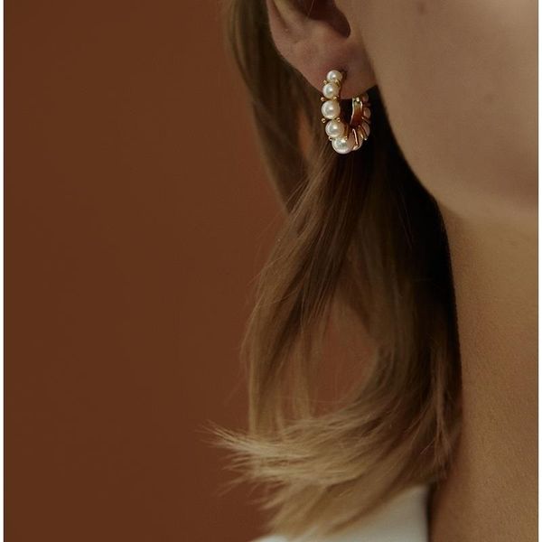brass with 18k gold faux pearl hoop earrings women jewelry party t show gown punk gothic runway korean japan, Golden
brass with 18k gold faux pearl hoop earrings women jewelry party t show gown punk gothic runway korean japan, Golden