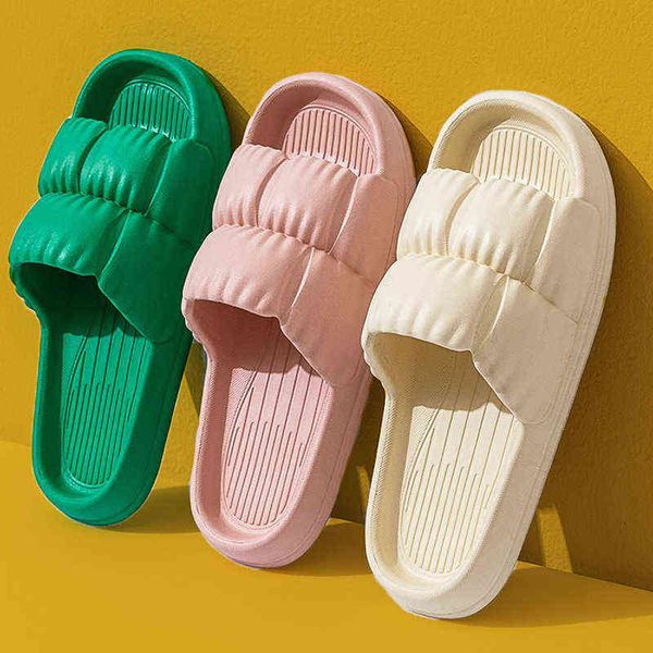 wrinkled down petal eva slippers women's shit feeling home household soft bottom sandals men t220728, Black
wrinkled down petal eva slippers women's shit feeling home household soft bottom sandals men t220728, Black