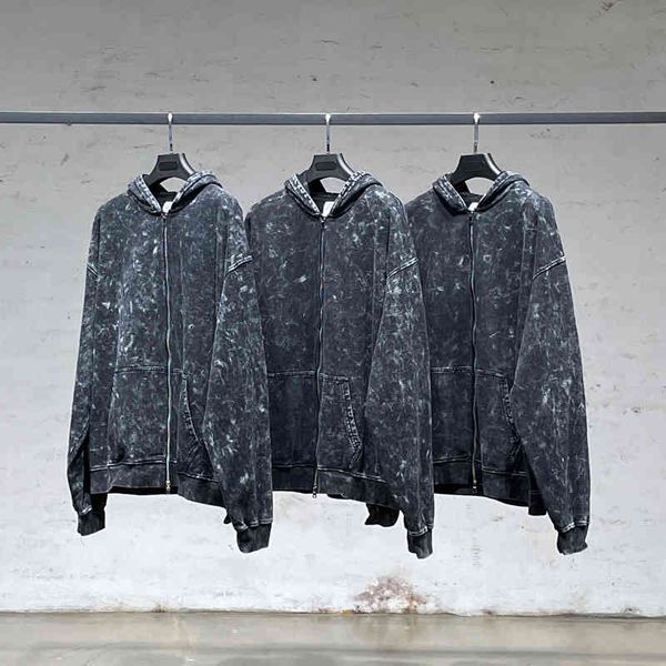 men's hoodies & sweatshirts spring and autumn double head zipper heavy industry washing used sweater high street ins hip hop hooded jac, Black
men's hoodies & sweatshirts spring and autumn double head zipper heavy industry washing used sweater high street ins hip hop hooded jac, Black