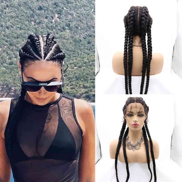 colored long lace front s with babyhair double dutch box twist synthetic braided for black women wig, Golden;white
colored long lace front s with babyhair double dutch box twist synthetic braided for black women wig, Golden;white