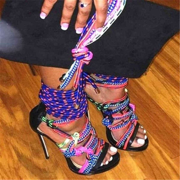 sandals rope sandalias fashion cross-strapped mixed colors toe women's high-heeled shoes strip exjn tst0, Black
sandals rope sandalias fashion cross-strapped mixed colors toe women's high-heeled shoes strip exjn tst0, Black