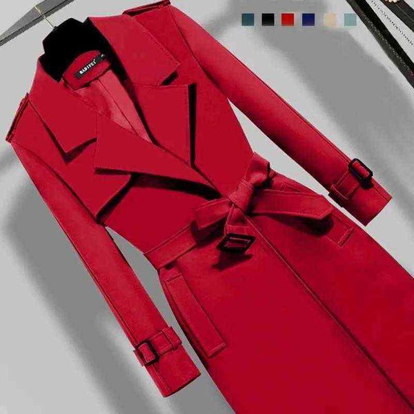 women's trench coats windbreaker women korean style autumn spring elegant slim fashion jackets red green female overcoat casual clothin, Tan;black
women's trench coats windbreaker women korean style autumn spring elegant slim fashion jackets red green female overcoat casual clothin, Tan;black