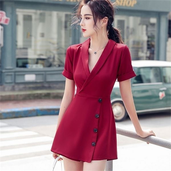 new notched jumpsuit women playsuit buttons slim back zipper high waist skorts wide leg overalls rompers macacao s96294 t200704, Black;white
new notched jumpsuit women playsuit buttons slim back zipper high waist skorts wide leg overalls rompers macacao s96294 t200704, Black;white