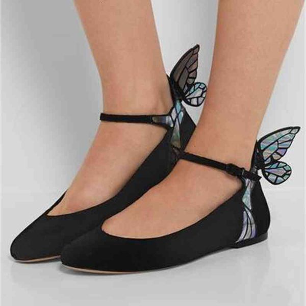 webster -sophia butterfly wings flats round toe black suede leather mules ballet angel shoes dress women adj1
webster -sophia butterfly wings flats round toe black suede leather mules ballet angel shoes dress women adj1
