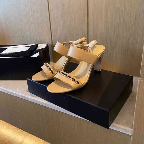 sandals summer style temperament small fragrance sandals fashion chain high heel thin one line buckle women's shoes apricot wepw, Black
sandals summer style temperament small fragrance sandals fashion chain high heel thin one line buckle women's shoes apricot wepw, Black