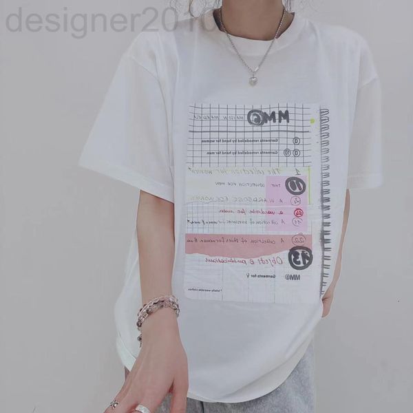 women's t-shirt designer 22 summer new mm6 women's graffiti notebook pattern cotton loose and versatile white short sleeved t-shir
women's t-shirt designer 22 summer new mm6 women's graffiti notebook pattern cotton loose and versatile white short sleeved t-shir