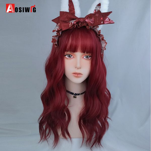 costume accessories aosi synthetic long wavy hair female wig red black anime wigs with bangs cosplay lolita for black white women heat resis, Silver
costume accessories aosi synthetic long wavy hair female wig red black anime wigs with bangs cosplay lolita for black white women heat resis, Silver