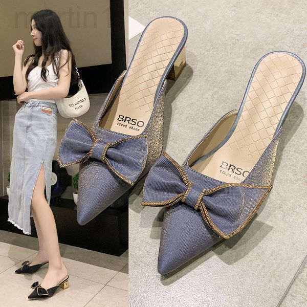 sandals designer bow bow pointed half drag female 2022 summer new korean style fashion temperament sweet thick heel one word baotou sandal3s, Black
sandals designer bow bow pointed half drag female 2022 summer new korean style fashion temperament sweet thick heel one word baotou sandal3s, Black