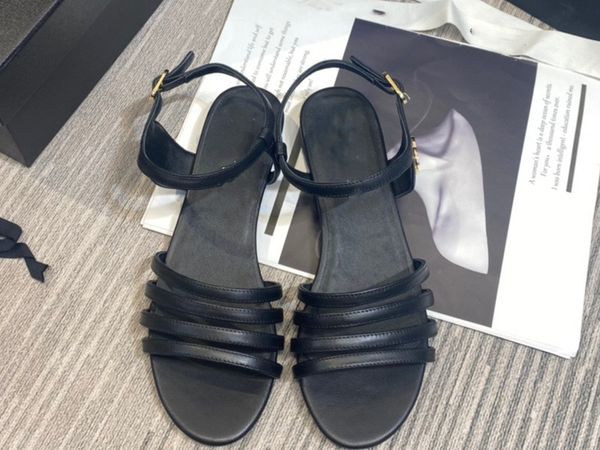 spring/summer 2022 east simple vintage low heel sandals round toe thin strap combination buckle woman, Black
spring/summer 2022 east simple vintage low heel sandals round toe thin strap combination buckle woman, Black