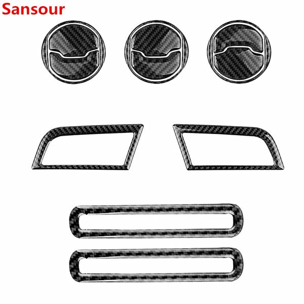 sansour carbon fiber dashboard air vent decoration cover trim stickers for ford mustang 2015-2019 car styling
sansour carbon fiber dashboard air vent decoration cover trim stickers for ford mustang 2015-2019 car styling