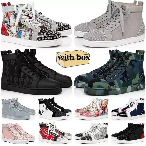 2022 luxury sneakers men women designer shoes high low black white camo green grey pink red split leather suede mens fashion spikes casual t
2022 luxury sneakers men women designer shoes high low black white camo green grey pink red split leather suede mens fashion spikes casual t