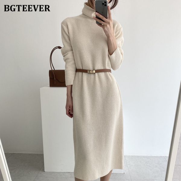 thicken warm loose women knitted dress elegant turtleneck long sleeve belted female sweater dress ladies vestidos, Black;gray
thicken warm loose women knitted dress elegant turtleneck long sleeve belted female sweater dress ladies vestidos, Black;gray