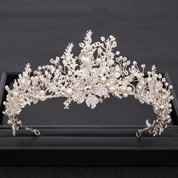 trendy handmade wedding crown baroque rhinestones pearl crystal headband hair accessories bridal 220804, Slivery;golden
trendy handmade wedding crown baroque rhinestones pearl crystal headband hair accessories bridal 220804, Slivery;golden