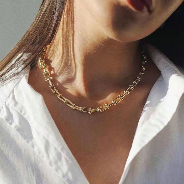 new design women thick chunky chains necklace 18k gold plated stainless steel horseshoe u shape lock link chain necklace jdn20649, Silver
new design women thick chunky chains necklace 18k gold plated stainless steel horseshoe u shape lock link chain necklace jdn20649, Silver