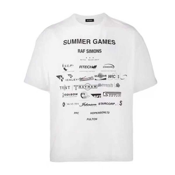 men's t-shirts raf simons short sleeve co branded archive extinct high street loose print t-shirt top, White;black
men's t-shirts raf simons short sleeve co branded archive extinct high street loose print t-shirt top, White;black