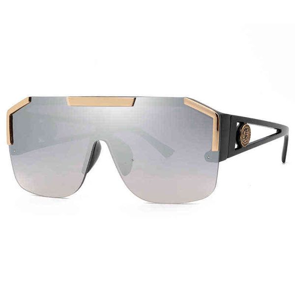 sun glass new fashion frameless conjoined piece men's and women's sunglasses, White;black
sun glass new fashion frameless conjoined piece men's and women's sunglasses, White;black