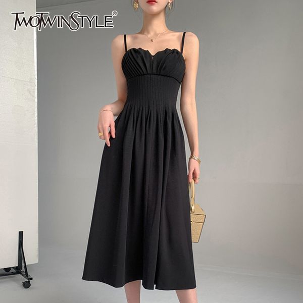 black elegant sling dress for women square collar sleeveless high waist ruched slim dresses female summer 210423, Black;gray
black elegant sling dress for women square collar sleeveless high waist ruched slim dresses female summer 210423, Black;gray