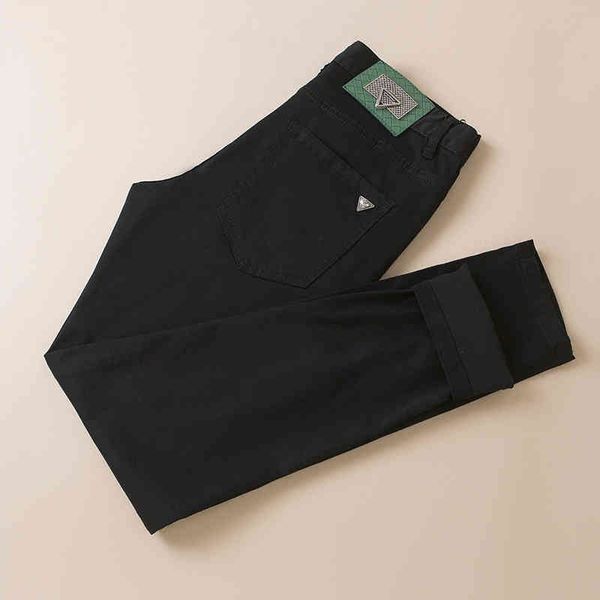 men's clothing brand 2022 spring and summer new korean men's fashion trend black slim fitting jeans, Blue
men's clothing brand 2022 spring and summer new korean men's fashion trend black slim fitting jeans, Blue