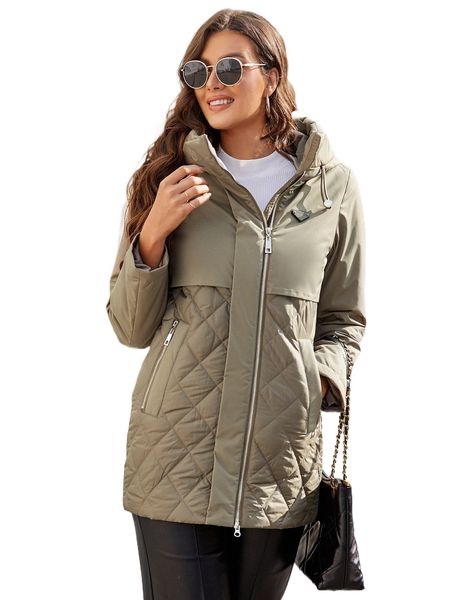 gasman zip pocket letter patch detail drawstring hooded argyle quilted coat 311z#, Black
gasman zip pocket letter patch detail drawstring hooded argyle quilted coat 311z#, Black
