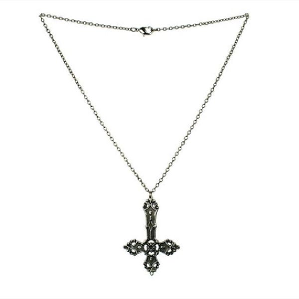 pendant necklaces gothic inverted cross necklace satanic crucifix witchy charm goth punk statement jewelry fashion women easter gift trend, Silver
pendant necklaces gothic inverted cross necklace satanic crucifix witchy charm goth punk statement jewelry fashion women easter gift trend, Silver