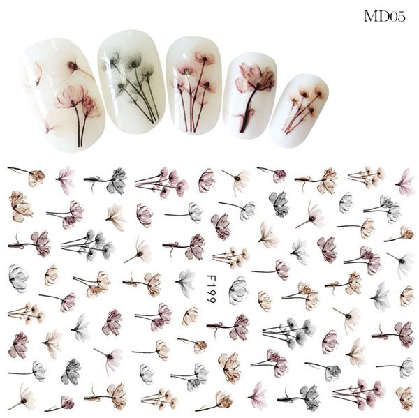 flower series nail water decal stickers sakura daisy lavender floral pattern transfer sticker manicure nail art decoration 220518, Black
flower series nail water decal stickers sakura daisy lavender floral pattern transfer sticker manicure nail art decoration 220518, Black