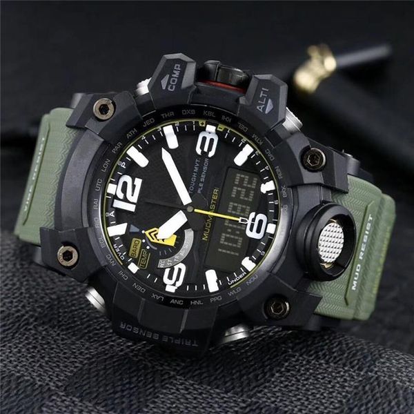big mud king 1000 sports casual men's quartz watch led waterproof digital world time automatic hand-up light2932, Slivery;brown
big mud king 1000 sports casual men's quartz watch led waterproof digital world time automatic hand-up light2932, Slivery;brown
