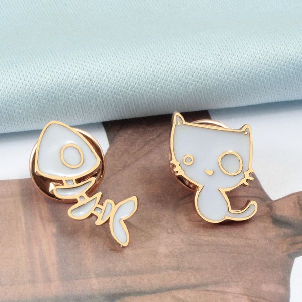lapel pins white cat fish bone mini brooch fashion hat backpack sweater accessories badges for girl cartoon animal jewelry gifts, Blue
lapel pins white cat fish bone mini brooch fashion hat backpack sweater accessories badges for girl cartoon animal jewelry gifts, Blue