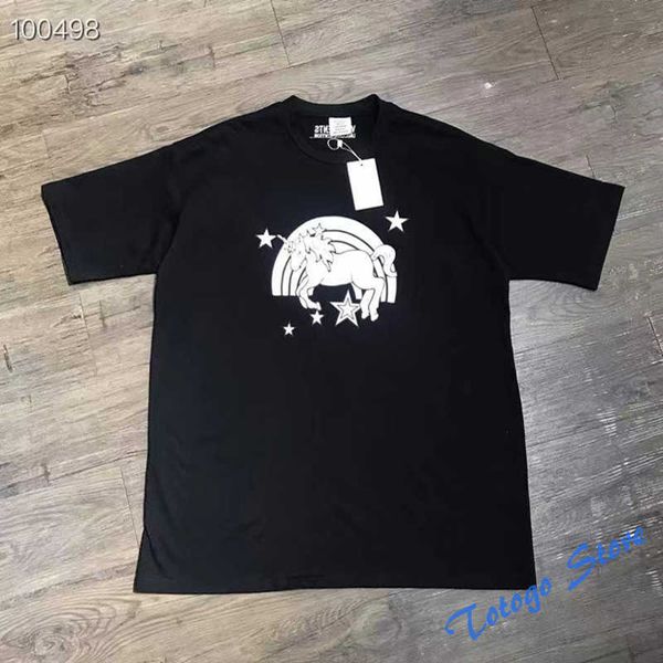 new cartoon unicorn rainbow printing pattern embroidery cotton vetements t-shirts man women casual o-neck all-match vtm, White;black
new cartoon unicorn rainbow printing pattern embroidery cotton vetements t-shirts man women casual o-neck all-match vtm, White;black