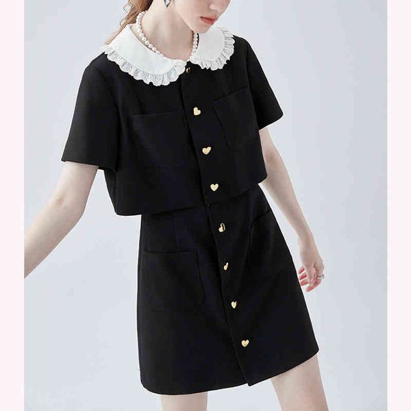 casual dresses jingtian fake two-piece black skirt female spring doll collar french minority waist closing thin temperament dress wjt4, Black;gray
casual dresses jingtian fake two-piece black skirt female spring doll collar french minority waist closing thin temperament dress wjt4, Black;gray