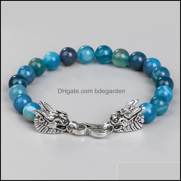 beaded strands beaded natural blue striped agates bracelet men vintage dragon head charm bracelets bangles for women male bdegarden dh7lq, Black
beaded strands beaded natural blue striped agates bracelet men vintage dragon head charm bracelets bangles for women male bdegarden dh7lq, Black
