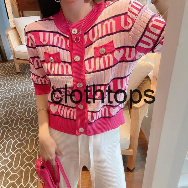 new miu family pink letter love peach heart knitted cardigan women's short sleeve new summer thin top, White;black
new miu family pink letter love peach heart knitted cardigan women's short sleeve new summer thin top, White;black