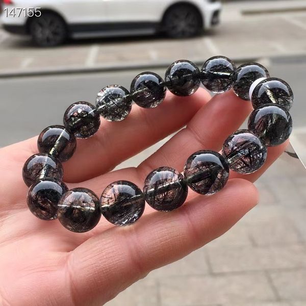 natural black rutilated quartz women men bracelet clear round beads 12.8mm crystal wealthy black rutilated brazil aaaaaa, Silver
natural black rutilated quartz women men bracelet clear round beads 12.8mm crystal wealthy black rutilated brazil aaaaaa, Silver