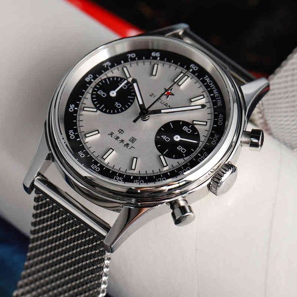40mm china aviation chronograph 1963 quartz watch for men japan miyota 6s21 movement sapphire luminous watches mens pilot, Slivery;brown
40mm china aviation chronograph 1963 quartz watch for men japan miyota 6s21 movement sapphire luminous watches mens pilot, Slivery;brown