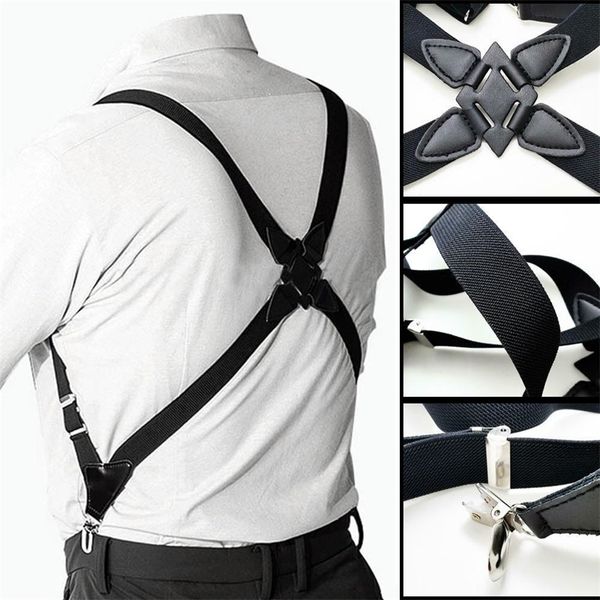 mens suspenders adjustable braces x shape elastic strap side clip crossover suspensorio trousers apparel accessories 220526, Black;white
mens suspenders adjustable braces x shape elastic strap side clip crossover suspensorio trousers apparel accessories 220526, Black;white